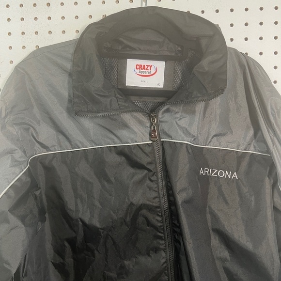 NWT Crazy Apparel Arizona Windbreaker Jacket With Removable Hood size large - Picture 3 of 10